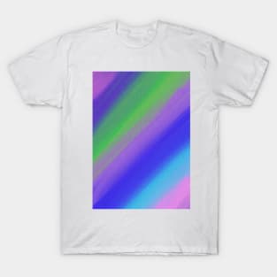 Blue Green Purple Pink Watercolor Painting Digital Art T-Shirt